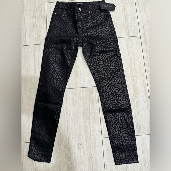 Black Orchid High Rise Skinny Cropped Jeans size 27 - Picture 4 of 6